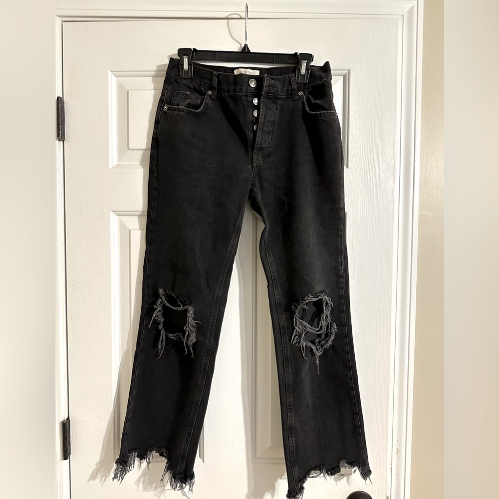 We the free wide leg cropped jeans